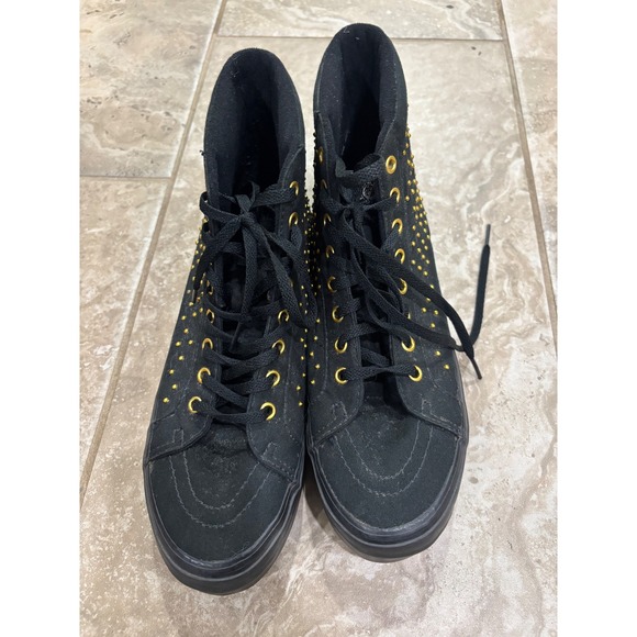 Vans Sk8 Hi Platform Studded Black Women's Sneakers Platform Size 8.5 - Picture 10 of 13